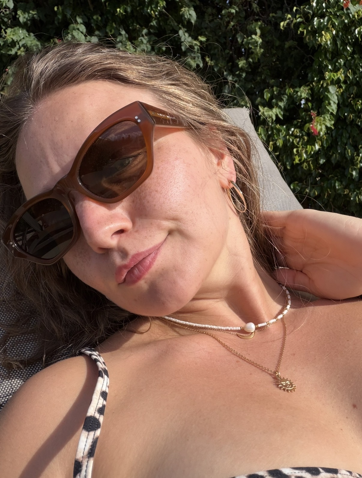 Alaina resting in the sunshine